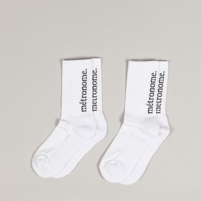 Métronome Logo 2Pack Socks White